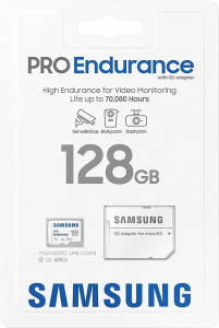   Samsung Pro Endurance NEW 128 GB microSDXC Class 10 UHS-I U3 V30 + SD adapter (MB-MJ128KA) 4