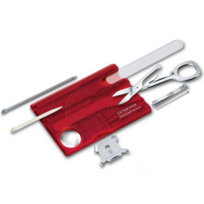  Victorinox SwissCard NailCare Transparent Red (0.7240.T)