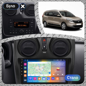   9 Lesko  Dacia Lodgy 2012-2017 4/64Gb CarPlay 4G Wi-Fi GPS Prime  4