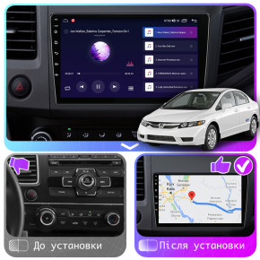   9 Lesko  Honda Civic IX 2011-2015 4/64Gb CarPlay 4G Wi-Fi GPS Prime 8   4