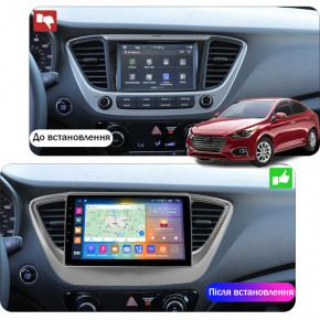   9 Lesko  Hyundai Accent V 2017-.. 2/32Gb CarPlay 4G Wi-Fi GPS Prime 8   5