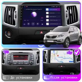   9 Lesko  Kia Sportage III  2014-2016 4/64Gb CarPlay 4G Wi-Fi GPS Prime  4