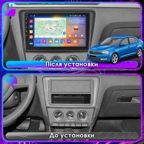   Lesko Skoda Rapid I 2012-2017 IPS 9 2/32Gb CarPlay 4G Wi-Fi GPS Prime 4