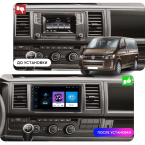   10 Lesko  Volkswagen Caravelle T5  2009-2015 4/64Gb CarPlay 4G Wi-Fi GPS Prime 4