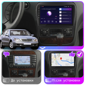   9 Lesko  Mercedes-Benz S- IV (W220) 1998-2005 4/64Gb CarPlay 4G Wi-Fi GPS Prime 4