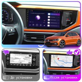   9 Lesko  Volkswagen Polo VI (EU Market) 2017-2021 2/32Gb CarPlay 4G Wi-Fi GPS Prime 4