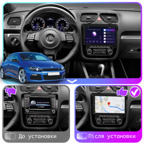   9 Lesko  Volkswagen Scirocco III 2008-2014 2/32Gb CarPlay 4G Wi-Fi GPS Prime  4