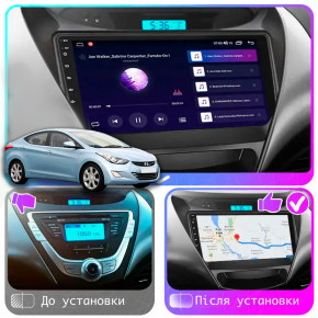   Lesko  Hyundai Avante V ver 2 2010-2015  9 6/128Gb 4G Wi-Fi GPS Top 3