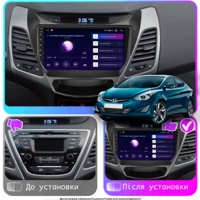   Lesko  Hyundai Elantra V (MD)  ver 2 2013-2016  9 4/32Gb 4G Wi-Fi GPS Top 3