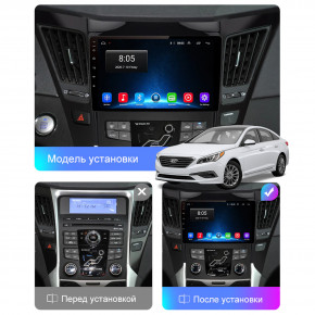   Lesko  Hyundai Sonata VI (YF) 2009-2014  9 4/32Gb/ 4G/ Wi-Fi/ CarPlay Premium GPS 7