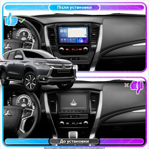   Lesko  Mitsubishi Pajero Sport III 2015-2021  9 2/32Gb CarPlay 4G Wi-Fi GPS Prime 3