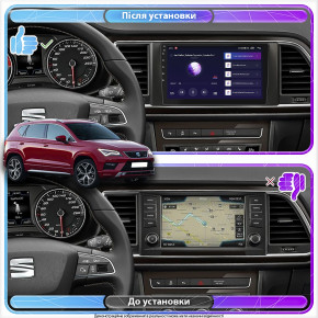   Lesko  SEAT Ateca I 2016-2020  9 4/64Gb CarPlay 4G Wi-Fi GPS Prime 3