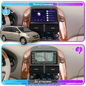   Lesko  Toyota Sienna II 2003-2005  9 4/64Gb CarPlay 4G Wi-Fi GPS Prime 4