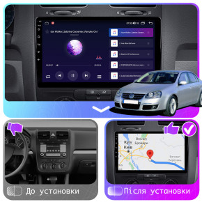  10 Lesko  Volkswagen Jetta V 2005-2011 2/32Gb CarPlay 4G Wi-Fi GPS Prime  4
