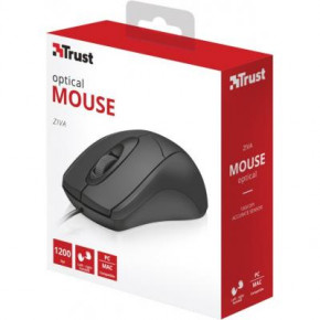  Trust Ziva Optical mouse Black USB (21947) 6