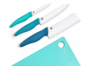      Huo Hou Ceramic Knife Cutting Board Set 4in1