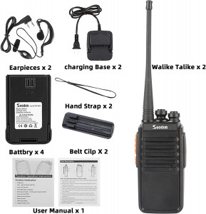  Seodon Walkie Talkies for Adults Long Range with One Extra Battery Rechargeable ( 2 ) 6
