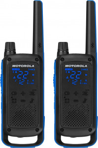  Motorola T800 Talkabout Two-Way Radios Black/Blue ( 2 )