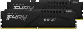   Kingston DDR5 32GB KIT (16GBx2) 5200 FURY Beast Black EXPO (KF552C36BBEK2-32) 3