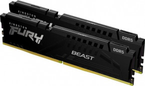   Kingston DDR5 32GB KIT (16GBx2) 5200 FURY Beast Black EXPO (KF552C36BBEK2-32) 4