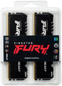   DDR4 2x8GB/3600 Kingston Fury Beast RGB (KF436C17BB2AK2/16) 6