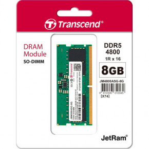     SoDIMM DDR5 8GB 4800 MHz JetRam Transcend (JM4800ASG-8G) 3