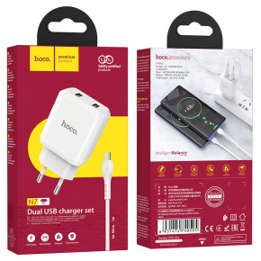    Hoco N7 (2USB/2.1A) + USB - MicroUSB  4