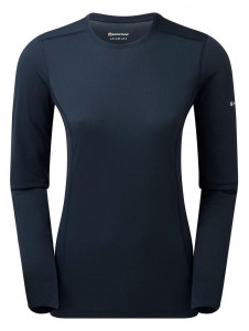   Montane Female Dart Lite Long Sleeve T-Shirt Eclipse Blue XS/8/36 (FDLLSECLA15)