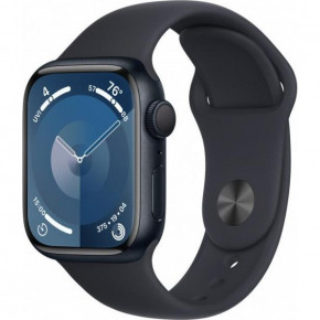 - Apple Watch Series 9 GPS 45mm Midnight Aluminum Case w. Midnight Sport Band - S/M (MR993)