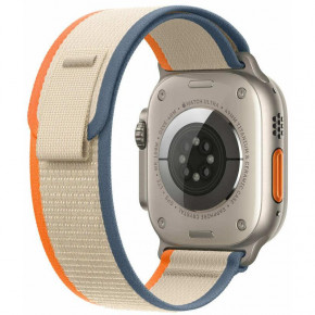 - Apple Watch  Ultra 2 GPS + Cellular 49mm Titanium Case with Orange/Beige Trail Loop - M/L (MRF23) 4