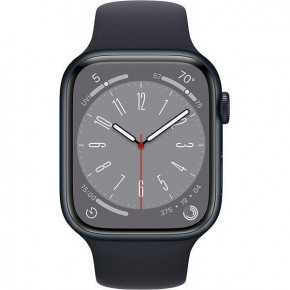 - Apple Watch Series 8 GPS 45mm Midnight Aluminum Case w. Midnight Sport Band - S/M (MNUJ3) 3