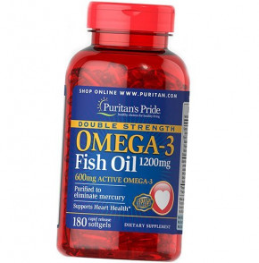   Puritan's Pride Double Strength Omega-3 Fish Oil 1200 180  (67367003)