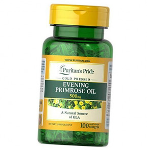   Puritans Pride Evening Primrose Oil 500 mg with GLA  100  (4384301535)