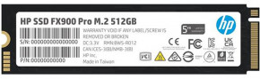 SSD  512GB M.2 HP FX900 Pro PCIe 4.0 x4 NVMe 1.4 2280 TLC 3D V-NAND (4A3T9AA)