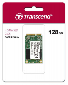   SSD Transcend mSATA 230S 128GB 3D TLC (TS128GMSA230S) 3