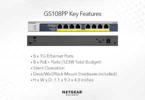  Netgear GS108PP (GS108PP-100EUS) 4