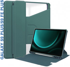  BeCover 360 Rotatable Samsung Galaxy Tab S9 Plus (SM-X810/SM-X816)/S9 FE Plus (SM-X610/SM-X616) 12.4 Dark Green (710400)