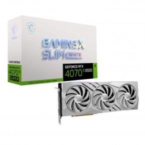  MSI Nvidia GeForce RTX 4070 Ti SUPER GAMING X SLIM WHITE 16G 7