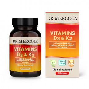    Dr. Mercola Vitamins D3  K2 5000 IU 90  