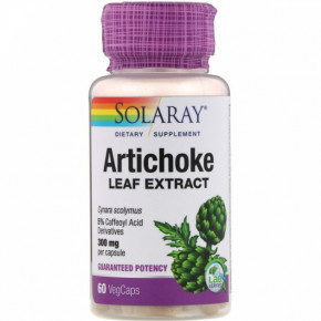   , Artichoke Leaf Extract, Solaray, 300 , 60   (SOR-03080)