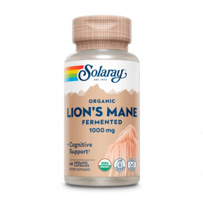  Solaray Fermented Lions Mane Mushroom 500 mg 60  
