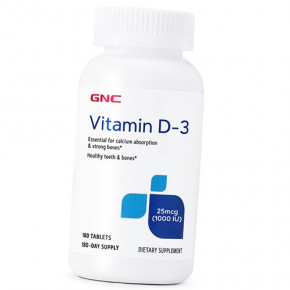  3 GNC Vitamin D-3 1000 180 (36120178)