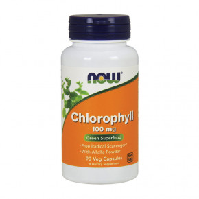  NOW Chlorophyll 100 mg 90 caps mint