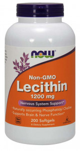  NOW Lecithin 1200 mg Softgels 200  (4384301962)