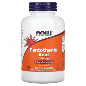  NOW Pantothenic Acid 500 mg 250  