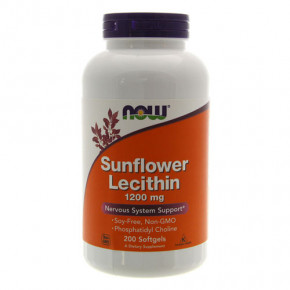  NOW Sunflower Lecithin 1200 mg 200   