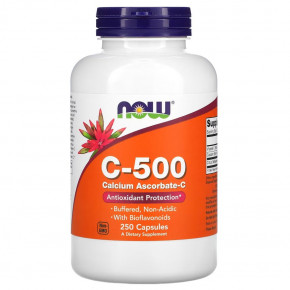  NOW Vitamin C-500 Calcium Ascorbate 250  