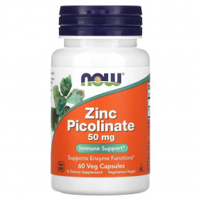  NOW Zinc Picolinate 50 mg 60  