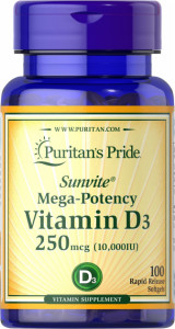  3 Puritans Pride (Vitamin D3) 10000  100  (PTP-35872)