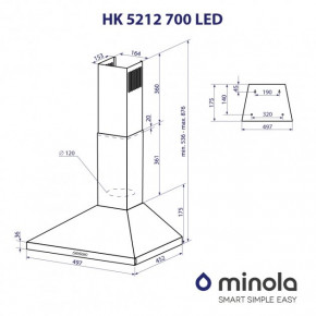   Minola HK 5212 WH 700 LED  12